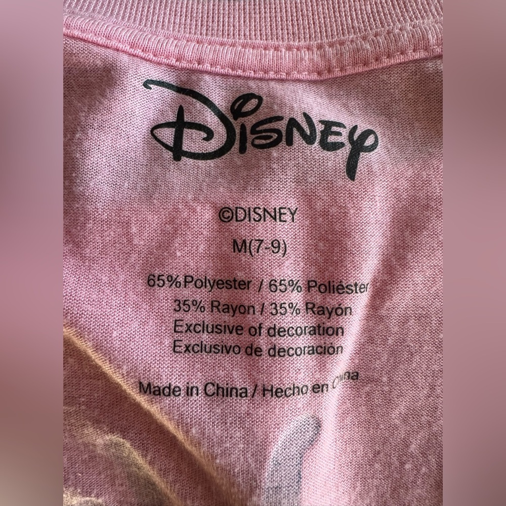 Disney Stitch “Weird But Cute” Pink Graphic Tee Women’s M 7/9 - Picture 5 of 11